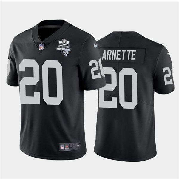 Mens Oakland Raiders Black 20 Damon Arnette 2020 Inaugural Season Vapor Limited Stitched Nfl Jersey