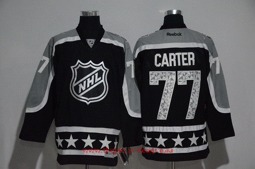 Mens Pacific Division Los Angeles Kings 77 Jeff Carter Reebok Black 2017 Nhl All star Stitched Ice Hockey Jersey