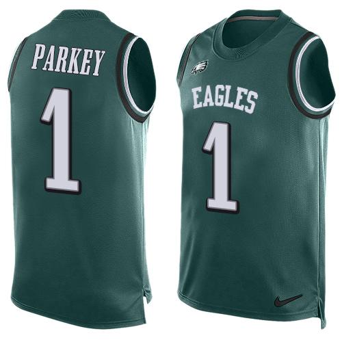 Mens Philadelphia Eagles 1 Cody Parkey Midnight Green Hot Pressing Player Name Number Nike Nfl Tank Top Jersey