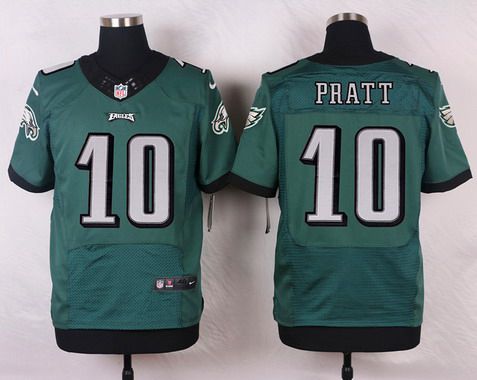 Mens Philadelphia Eagles 10 Quron Pratt Midnight Green Team Color Nfl Nike Elite Jersey