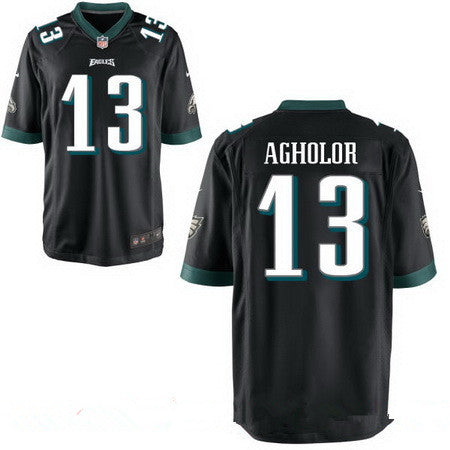 Mens Philadelphia Eagles 13 Nelson Agholor Black Alternate Stitched Nfl Nike Elite Jersey