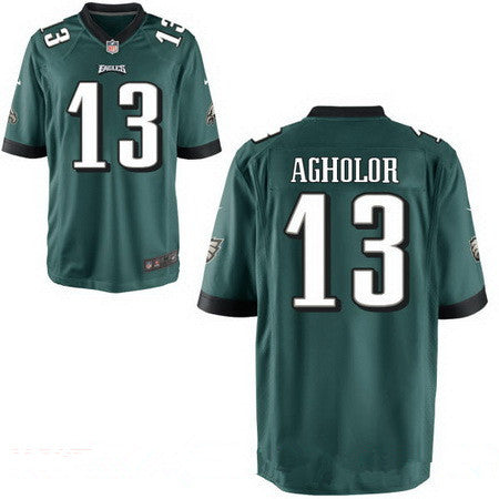 Mens Philadelphia Eagles 13 Nelson Agholor Midnight Green Team Color Stitched Nfl Nike Elite Jersey