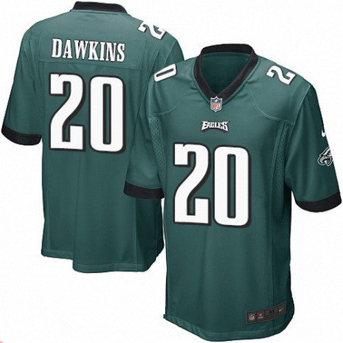 Mens Philadelphia Eagles 20 Brian Dawkins Midnight Green Stitched Nfl Reited Player Nike Game Jersey