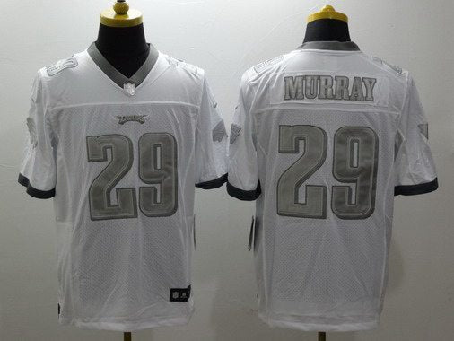 Mens Philadelphia Eagles 29 Demarco Murray White Platinum Nfl Nike Limited Jersey