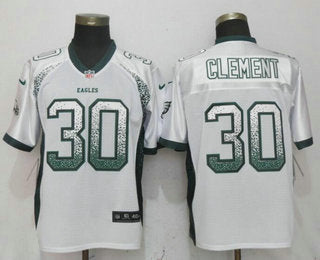 Mens Philadelphia Eagles 30 Corey Clement White Drift Stitched Nfl Nike Fashion Jersey