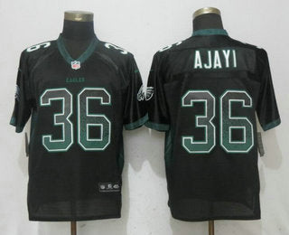 Mens Philadelphia Eagles 36 Jay Ajayi Black Drift Stitched Nfl Nike Fashion Jersey