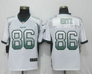 Mens Philadelphia Eagles 86 Zach Ertz White Drift Stitched Nfl Nike Fashion Jersey
