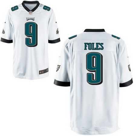 Mens Philadelphia Eagles 9 Nick Foles White Road Stitched Nfl Nike Elite Jersey
