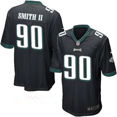Mens Philadelphia Eagles 90 Marcus Smith Ii Black Alternate Stitched Nfl Nike Game Jersey