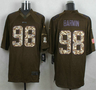 Mens Philadelphia Eagles 98 Connor Barwin Green Salute To Service 2015 Nfl Nike Limited Jersey
