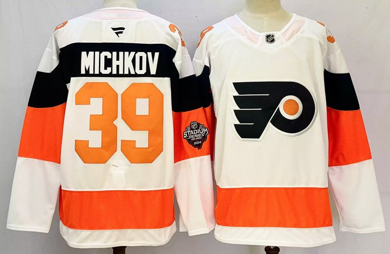 Men's Philadelphia Flyers #39 Matvei Michkov Hockey Jersey