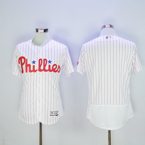 Mens Philadelphia Phillies Blank White Home 2016 Flexbase Majestic Baseball Jersey