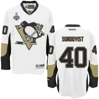Mens Pittsburgh Penguins 40 Jean sebastien Dea White Road 2017 Stanley Cup Nhl Finals Patch Jersey