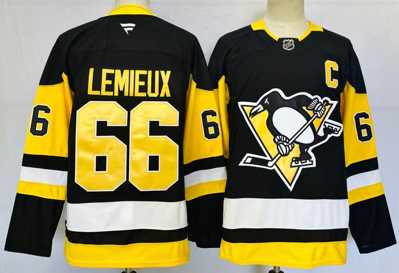 Men's Pittsburgh Penguins #66 Mario Lemieux Jersey Stitched