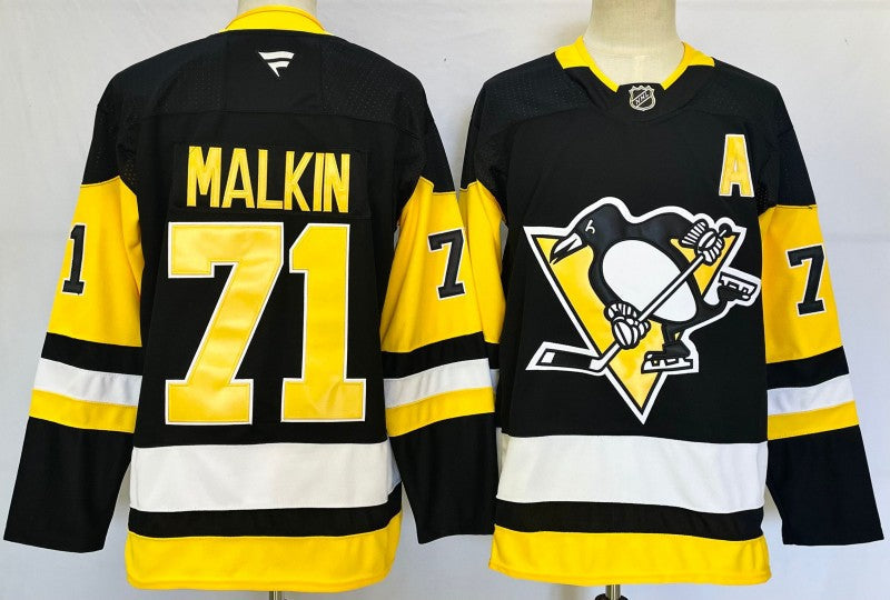 Men's Pittsburgh Penguins #71 Evgeni Malkin Jersey Stitched