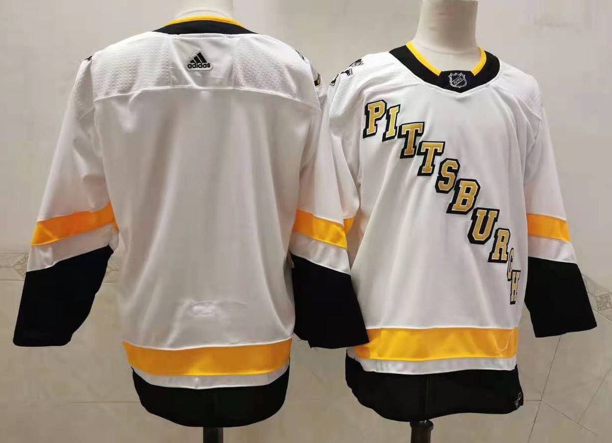 Mens Pittsburgh Penguins Blank White Adidas 2020 21 Stitched Nhl Jersey