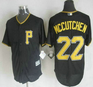 Mens Pittsburgh Pirates 22 Andrew Mccutchen Alternate Black 2015 Mlb Cool Base Jersey