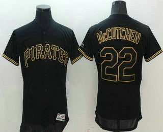 Mens Pittsburgh Pirates 22 Andrew Mccutchen Lights Out Black Fashion Stitched Mlb 2016 Majestic Flex Base Jersey