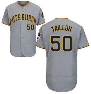 Mens Pittsburgh Pirates 50 Jameson Taillon Gray Road 2016 Flexbase Majestic Baseball Jersey