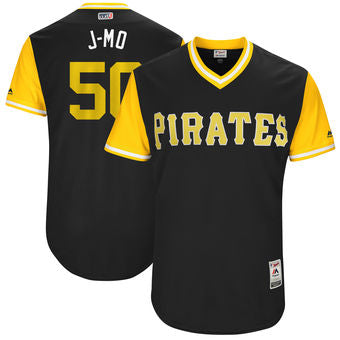 Mens Pittsburgh Pirates Jameson Taillon J mo Majestic Black 2017 Players Weekend Authentic Jersey