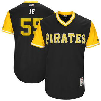Mens Pittsburgh Pirates Josh Bell Jb Majestic Black 2017 Players Weekend Authentic Jersey