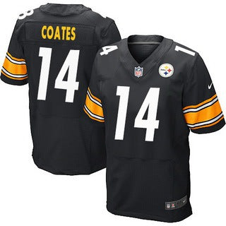 Mens Pittsburgh Steelers 14 Sammie Coates Black Team Color Nfl Nike Elite Jersey