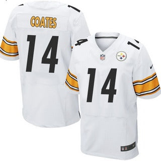 Mens Pittsburgh Steelers 14 Sammie Coates White Road Nfl Nike Elite Jersey