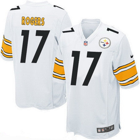 Mens Pittsburgh Steelers 17 Eli Rogers White Road Stitched Nfl Nike Game Jersey