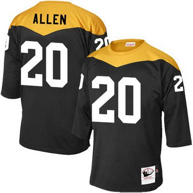 Mens Pittsburgh Steelers 20 Will Allen Black Retired Player 1967 Home Throwback Nfl Jersey