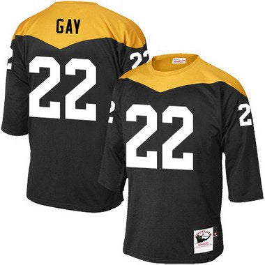 Mens Pittsburgh Steelers 22 William Gay Black 1967 Home Throwback Nfl Jersey