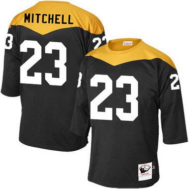 Mens Pittsburgh Steelers 23 Mike Mitchell Black 1967 Home Throwback Nfl Jersey