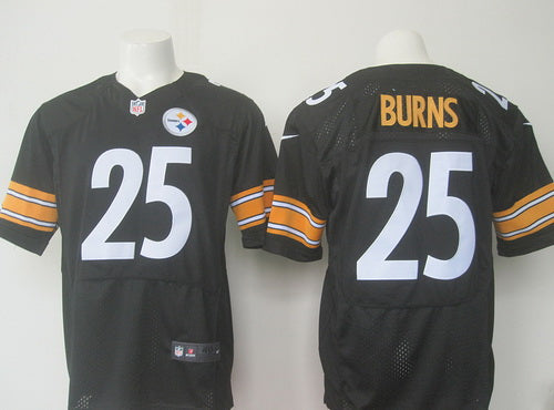 Mens Pittsburgh Steelers 25 Artie Burns Black Team Color Nfl Nike Elite Jersey
