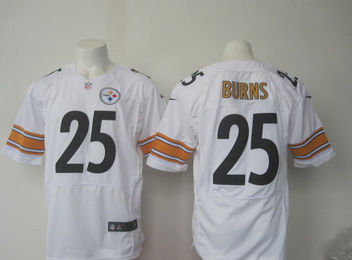Mens Pittsburgh Steelers 25 Artie Burns White Road Nfl Nike Elite Jersey