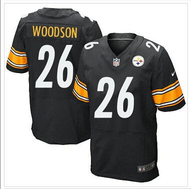 Mens Pittsburgh Steelers 26 Rod Woodson Black Retired Player Nfl Nike Elite Jersey