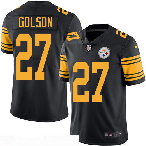 Mens Pittsburgh Steelers 27 Senquez Golson Black 2016 Color Rush Stitched Nfl Nike Limited Jersey