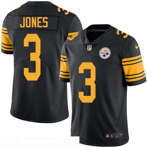 Mens Pittsburgh Steelers 3 Landry Jones Black 2016 Color Rush Stitched Nfl Nike Limited Jersey