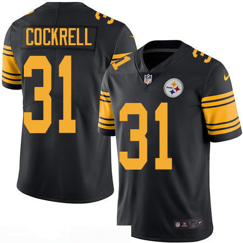 Mens Pittsburgh Steelers 31 Ross Cockrell Black 2016 Color Rush Stitched Nfl Nike Limited Jersey