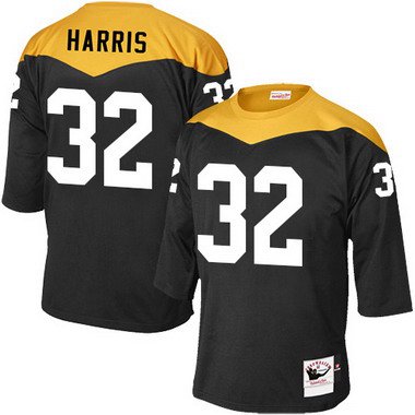 Mens Pittsburgh Steelers 32 Franco Harris Black Retired Player 1967 Home Throwback Nfl Jersey