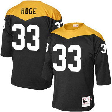 Mens Pittsburgh Steelers 33 Merril Hodge Black Retired Player 1967 Home Throwback Nfl Jersey