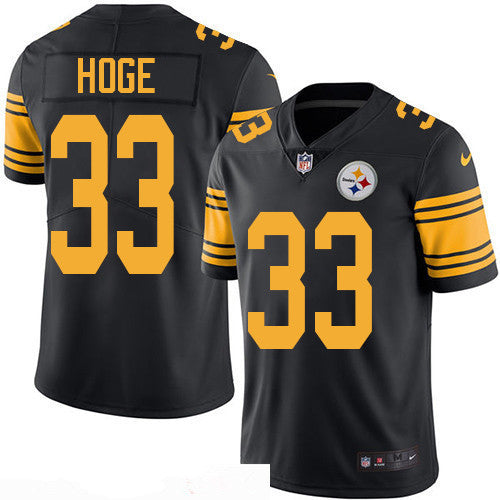 Mens Pittsburgh Steelers 33 Merril Hodge Retired Black 2016 Color Rush Stitched Nfl Nike Limited Jersey