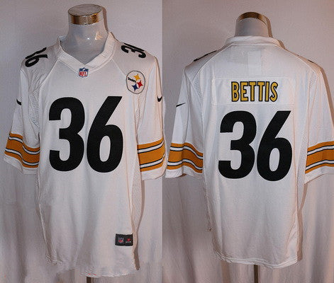 Mens Pittsburgh Steelers 36 Jerome Bettis Retired White Road Stitched Nfl Nike Game Jersey