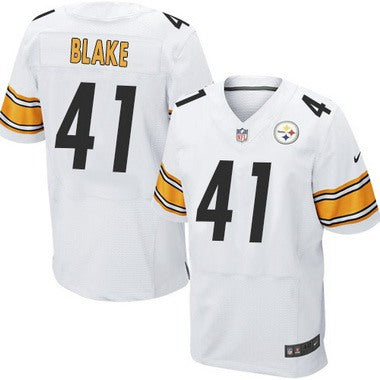 Mens Pittsburgh Steelers 41 Antwon Blake White Road Nfl Nike Elite Jersey