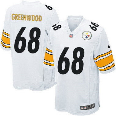 Mens Pittsburgh Steelers 68 Lc Greenwood White Retired Player Nfl Nike Elite Jersey