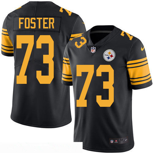 Mens Pittsburgh Steelers 73 Ramon Foster Black 2016 Color Rush Stitched Nfl Nike Limited Jersey