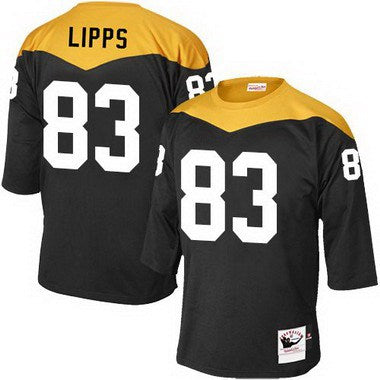 Mens Pittsburgh Steelers 83 Louis Lipps Black Retired Player 1967 Home Throwback Nfl Jersey