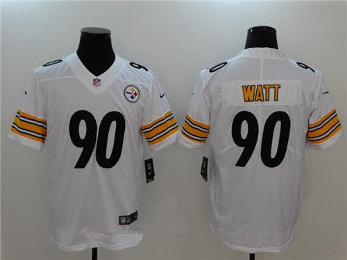 Mens Pittsburgh Steelers 90 T J Watt White 2017 Vapor Untouchable Stitched Nfl Nike Limited Jersey