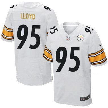 Mens Pittsburgh Steelers 95 Greg Lloyd White Retired Player Nfl Nike Elite Jersey