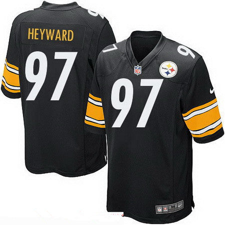 Mens Pittsburgh Steelers 97 Cameron Heyward Black Team Color Stitched Nfl Nike Game Jersey