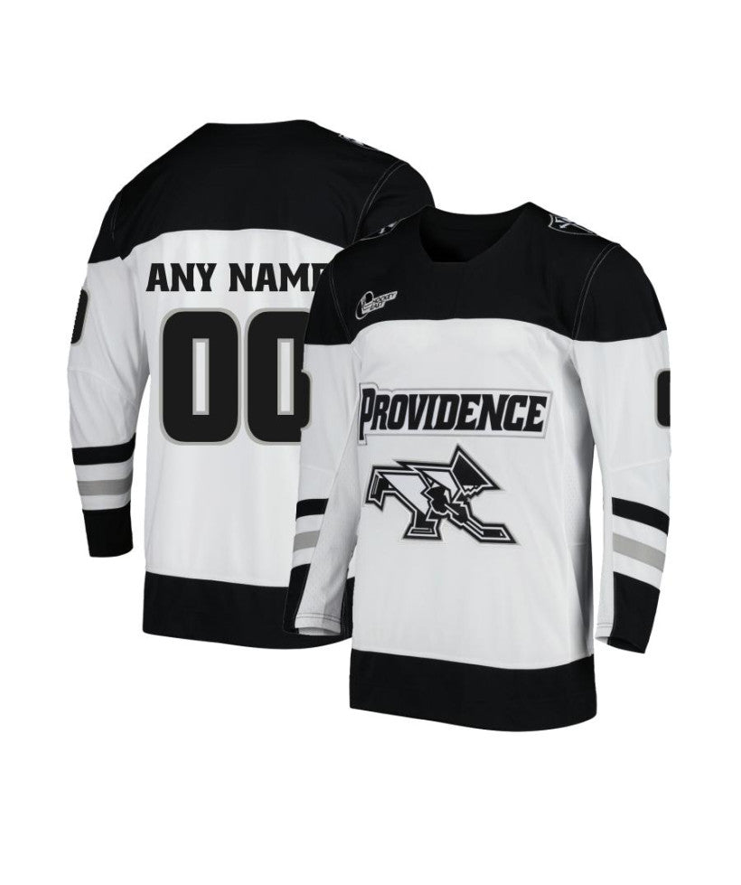 Men's Providence Friars Custom White Hockey Jersey