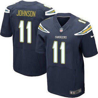Mens San Diego Chargers 11 Stevie Johnson Navy Blue Team Color Nfl Nike Elite Jersey